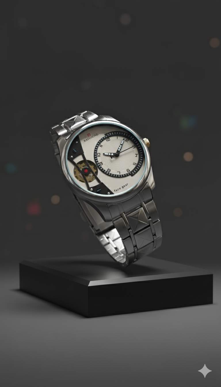 Stealth Gear Automatic Watch | Open-Heart Mechanical Men's Wristwatch