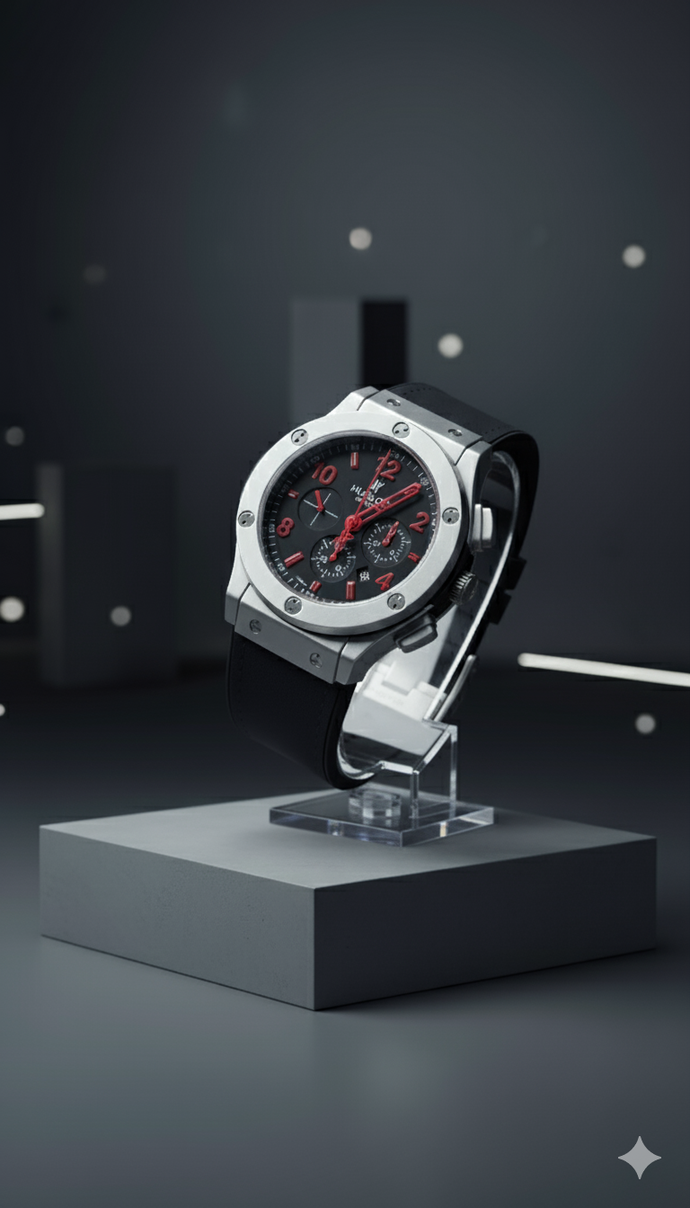 Zyorrex Performance Chronograph | Black & Red Sport Watch with Silicone Strap