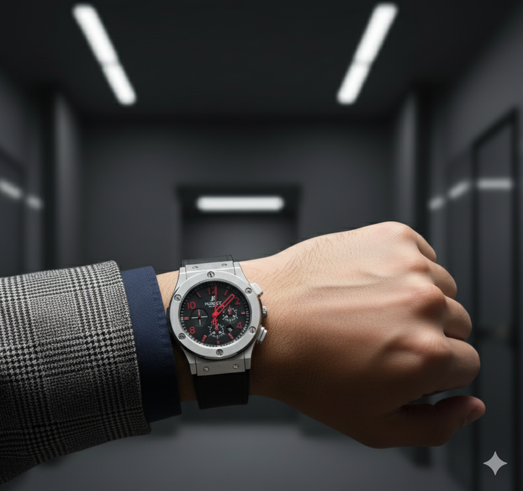 Zyorrex Performance Chronograph | Black & Red Sport Watch with Silicone Strap